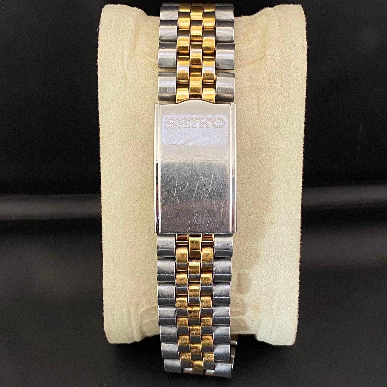 RARE Seiko President SNXJ90 Automatic 7S26-3110 White Dial TwoTone Vintage 1990s