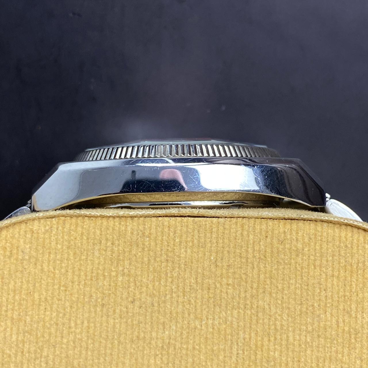 Rare Orient Multi year Calender Automatic EU04-00 Salmon Rainbow Dial Watch Men