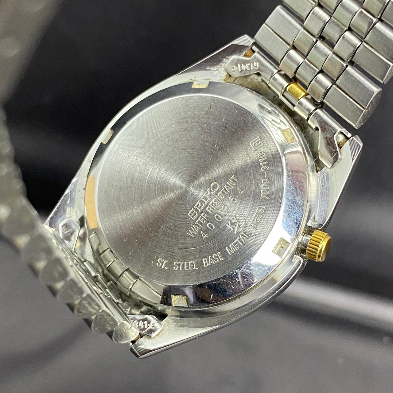 RARE Seiko President SNXJ90 Automatic 7S26-0500 White Dial TwoTone Vintage Watch