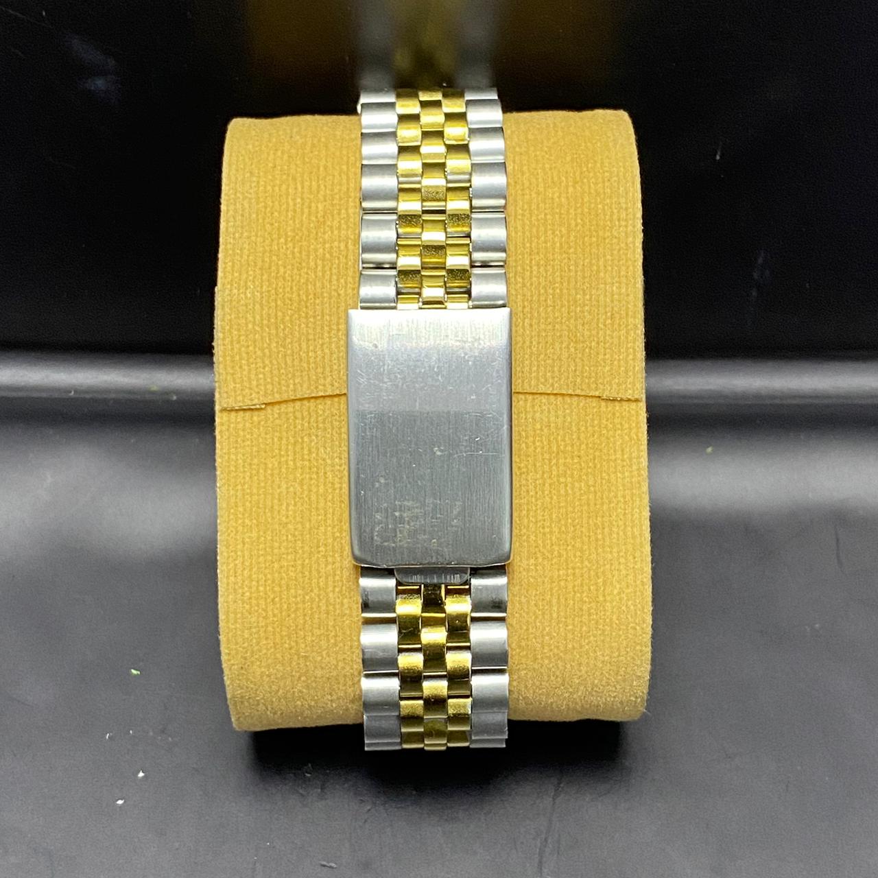 Rare Bulova Super Seville Calender Automatic Date Two Tone Gold Dial Watch Men