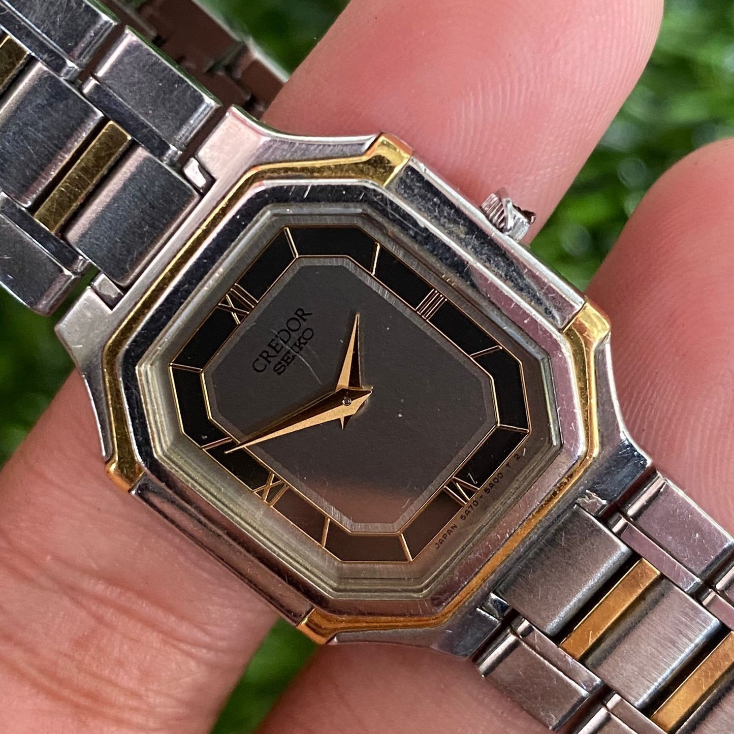 Rare Seiko Credor Ladies Watch Dress Fashion Two Tone Vintage Watch Steel