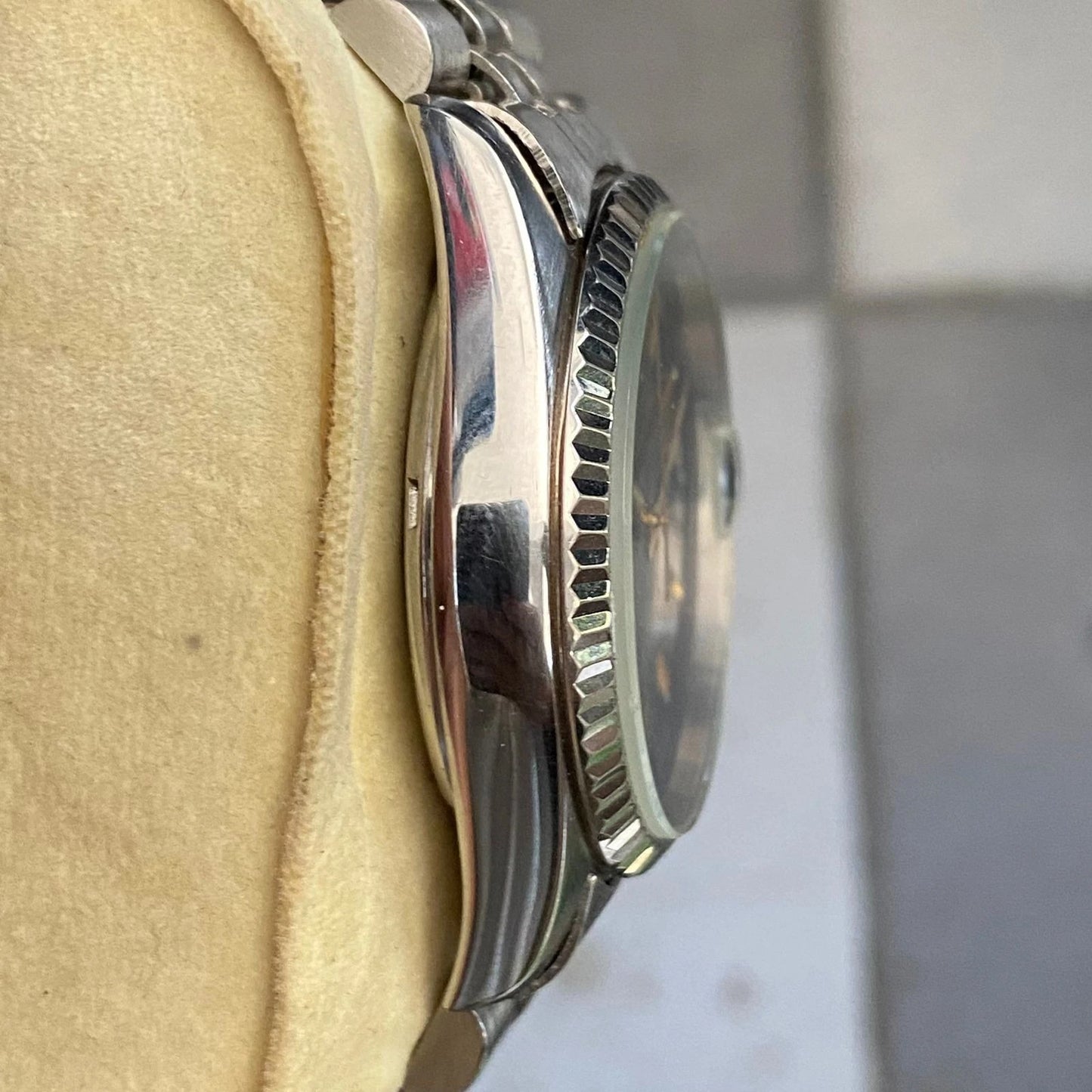Rare Orient President Black Dial Baton Day Date Automatic 21 J Watch Vintage Men