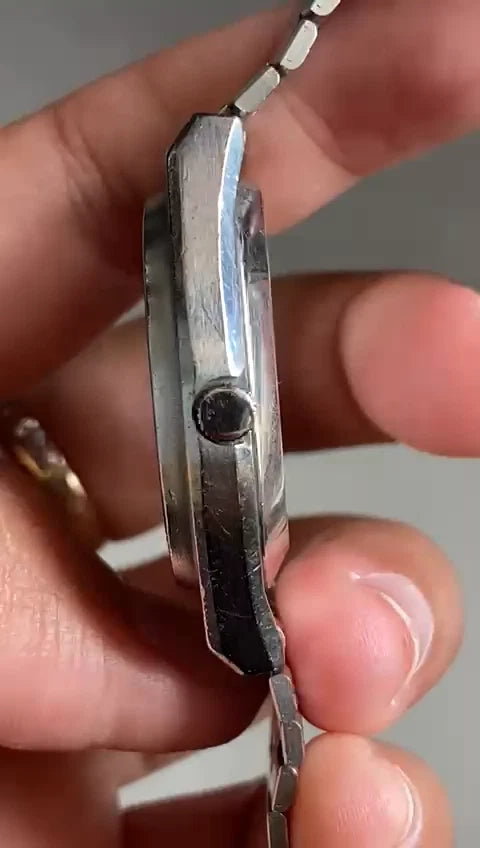 Rare Zodiac Astrographic SST Mystery Dial Automatic 882.963 Swiss Watch Vintage