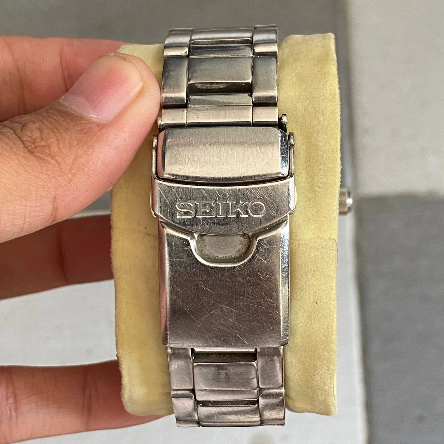 RARE Seiko 5 Sports SNZH55K1 Automatic Fifty Fanthoms Black Dial Bezel Watch
