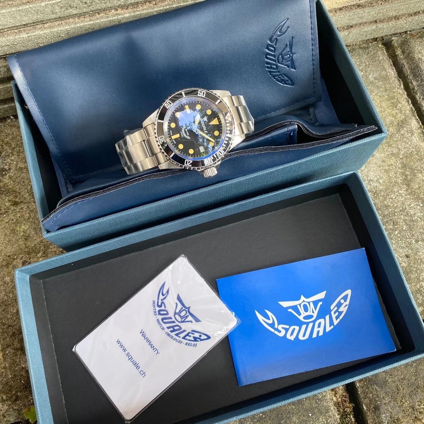 RARE SQUALE 20 Atmos Ceramic Bezel Automatic ETA Swiss NOS