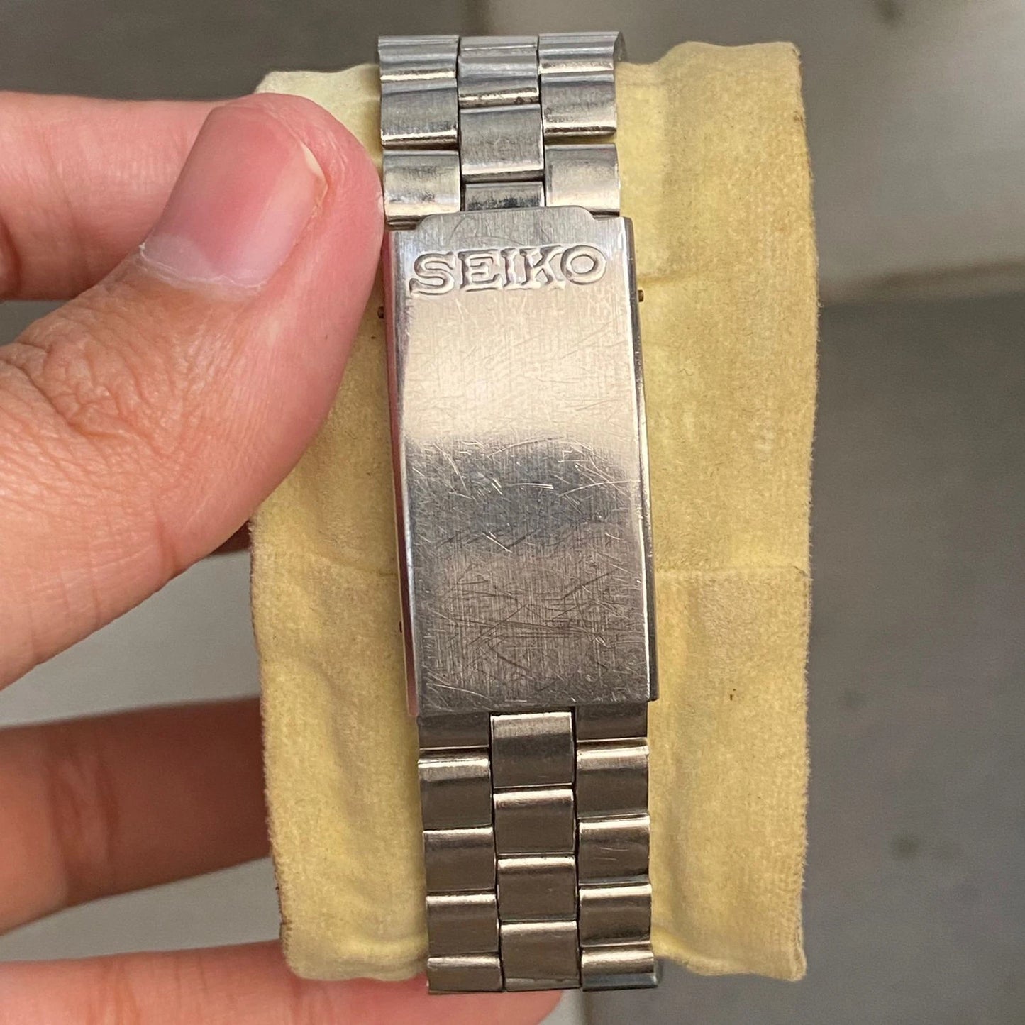 Rare Seiko Lord Matic LM Automatic 5606-5110 Day Date Gray Dial Vintage Watch