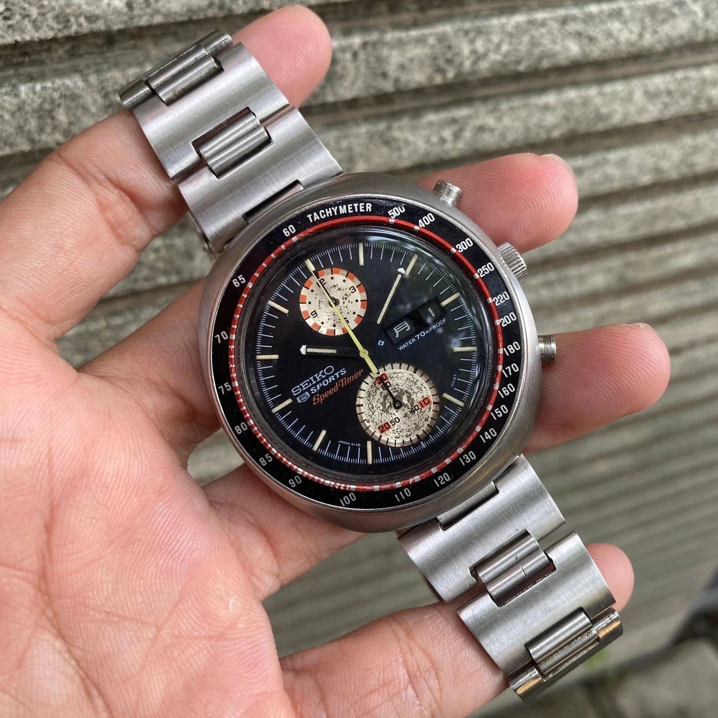 RARE Seiko UFO Automatic 6138-0011 Chronograph JDM Watch