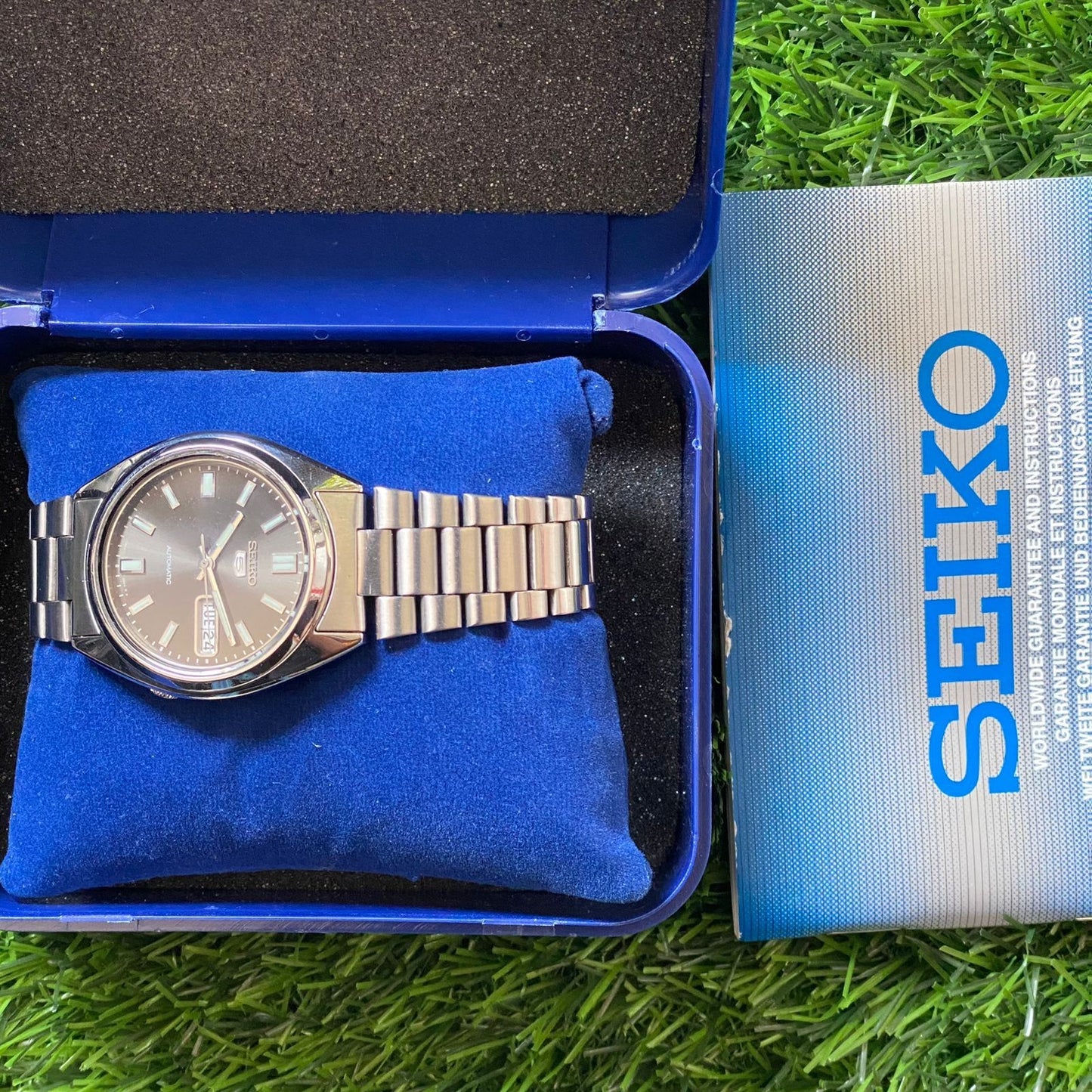 Rare Seiko 5 SNXS79 Automatic 7S26-0480 Black Dial Dress Watch Classic Men