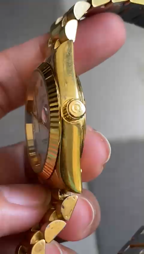 Rare Cyma Automatic Roman Index White Dial Gold Swiss Vintage Watch Boys Size