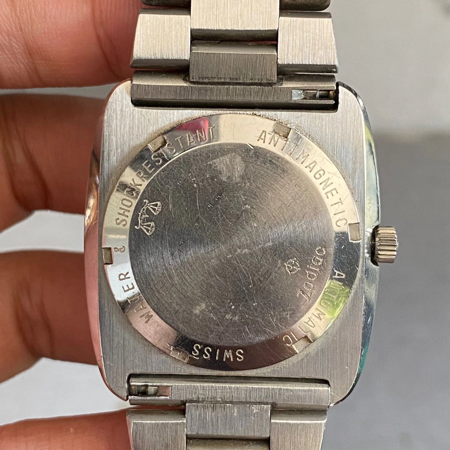 Rare Zodiac Astrographic SST Mystery Dial Automatic 882.963 Swiss Watch Vintage