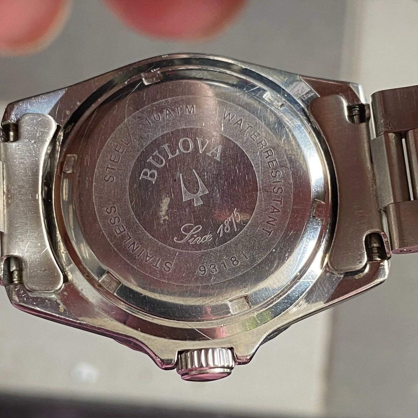 RARE Bulova Diver Quartz Professional Blue Dial Date Vintage Watch Men Sport
