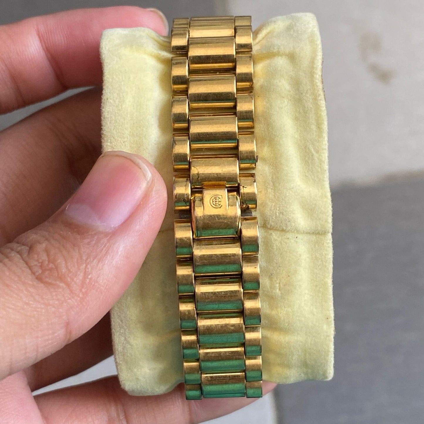 Rare Cyma Automatic Roman Index White Dial Gold Swiss Vintage Watch Boys Size