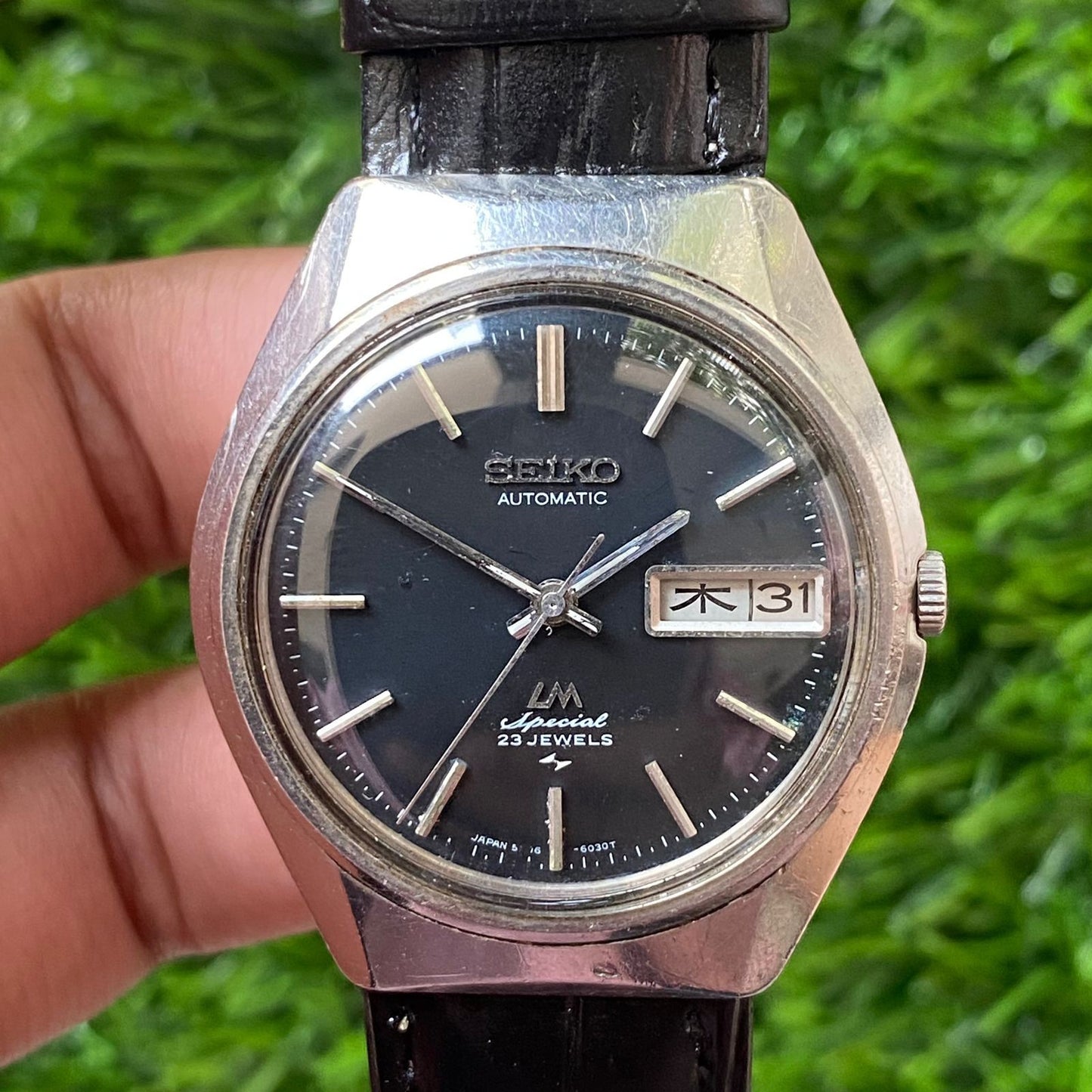 Rare Seiko LM Special Automatic Black Dial 23 Jewels JDM Vintage Watch Boy Size