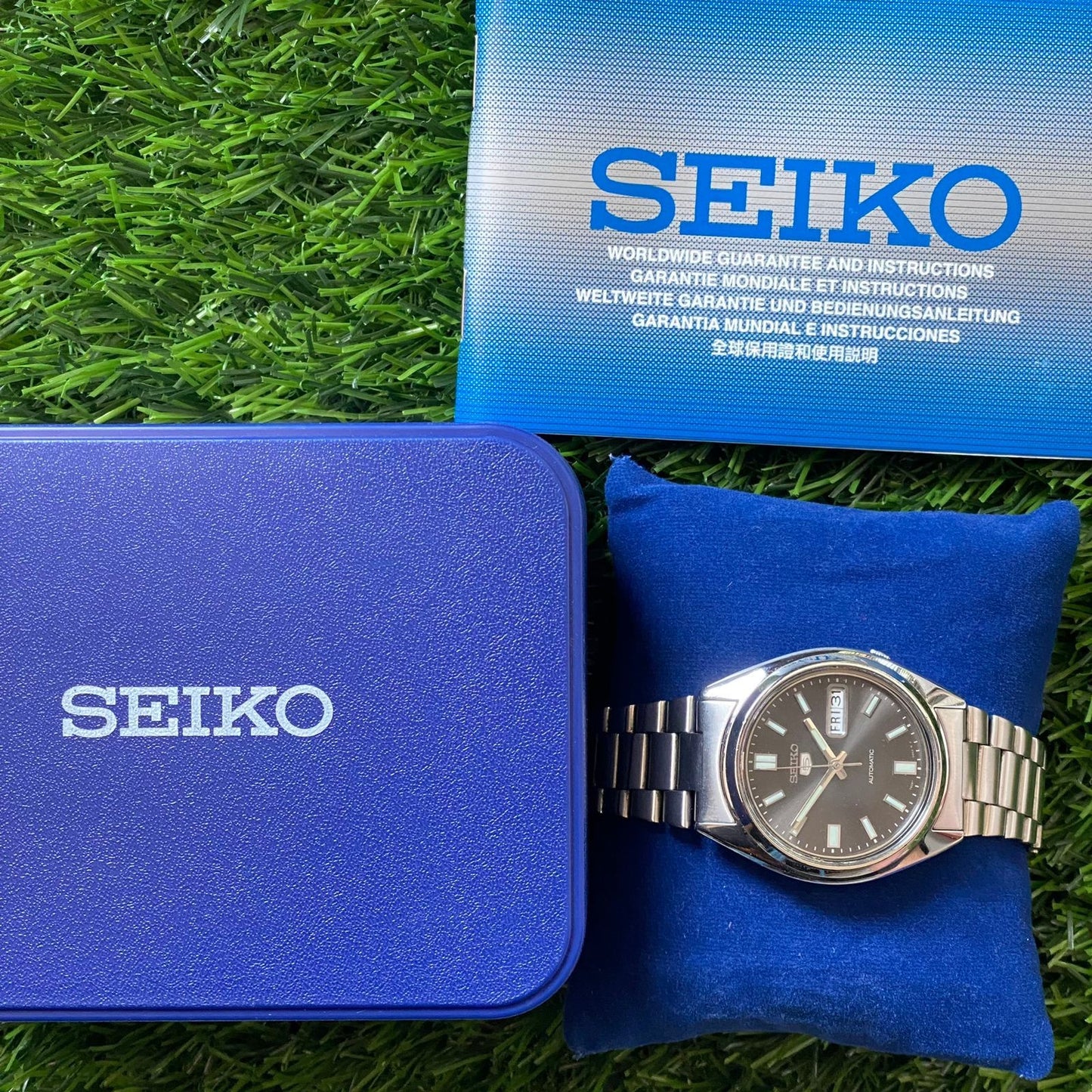 Rare Seiko 5 SNXS79 Automatic 7S26-0480 Black Dial Dress Watch Classic Men
