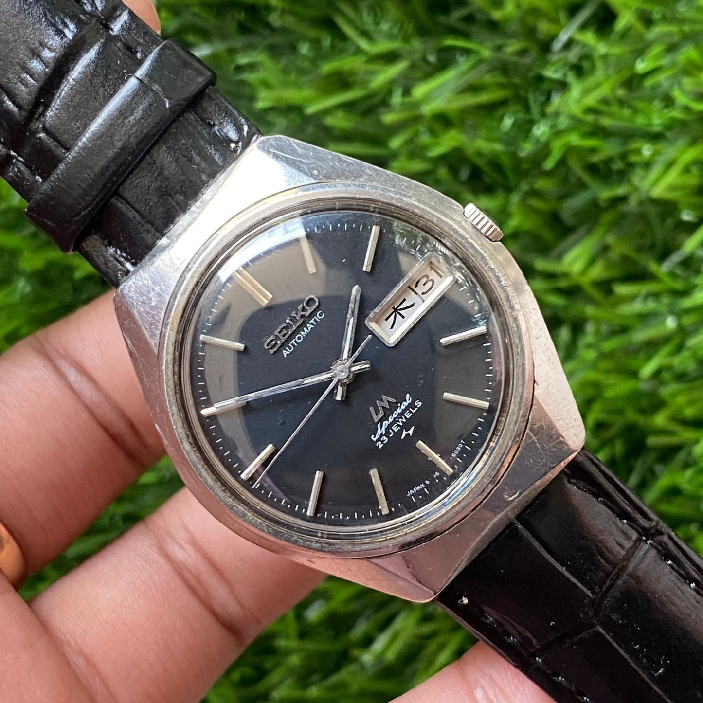 Rare Seiko LM Special Automatic Black Dial 23 Jewels JDM Vintage Watch Boy Size