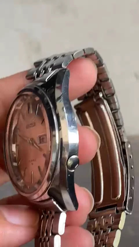 Rare Seiko 5 Actus Automatic Salmon Dial Day Date 21Jewels JDM Watch Vintage Men | eBay