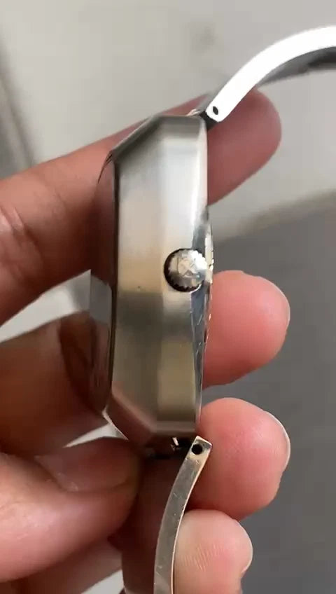 Rare Zodiac Astrographic SST Mystery Dial Blue Automatic Swiss Watch Vintage