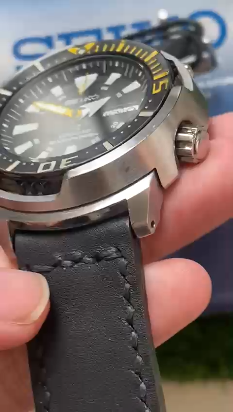 Rare Seiko Prospex SRP639 Yellow Fin Baby Tuna Black Dial Diver Watch Fullset