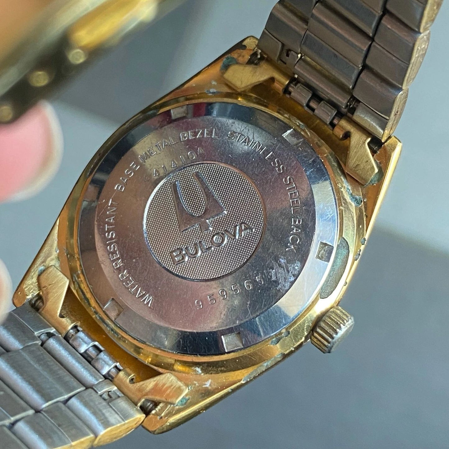 Rare Bulova President Super Seville Index Diamond Day Date Gold Automatic Watch