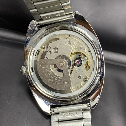 Rare Orient Multi year Calender Automatic EU04-00 Salmon Rainbow Dial Watch Men