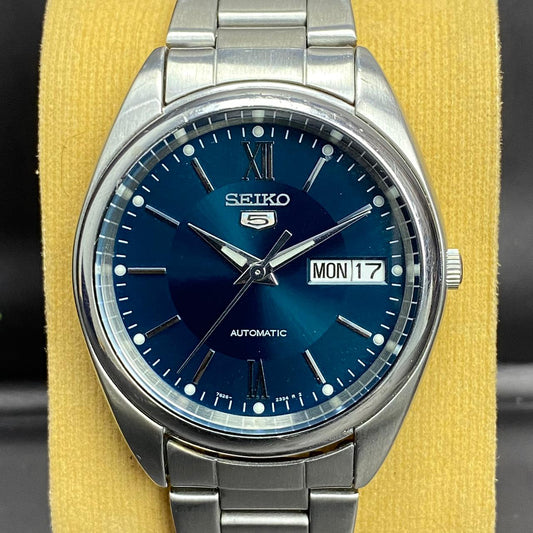 RARE Seiko 5 SNXA21 Jade Green Dial Automatic 7S26-0430 Baton Roman Watch Men
