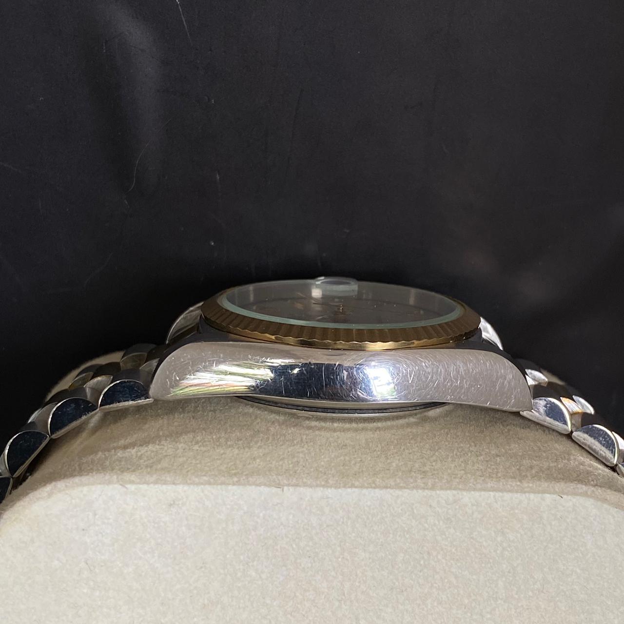 RARE Bulova President Super Seville Two Tone Automatic Gold Vintage Watch Men