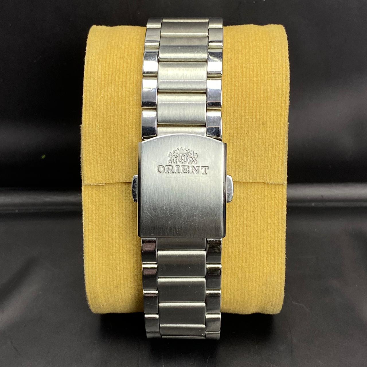 Rare Orient Multi year Calender Automatic EU04-00 Salmon Rainbow Dial Watch Men