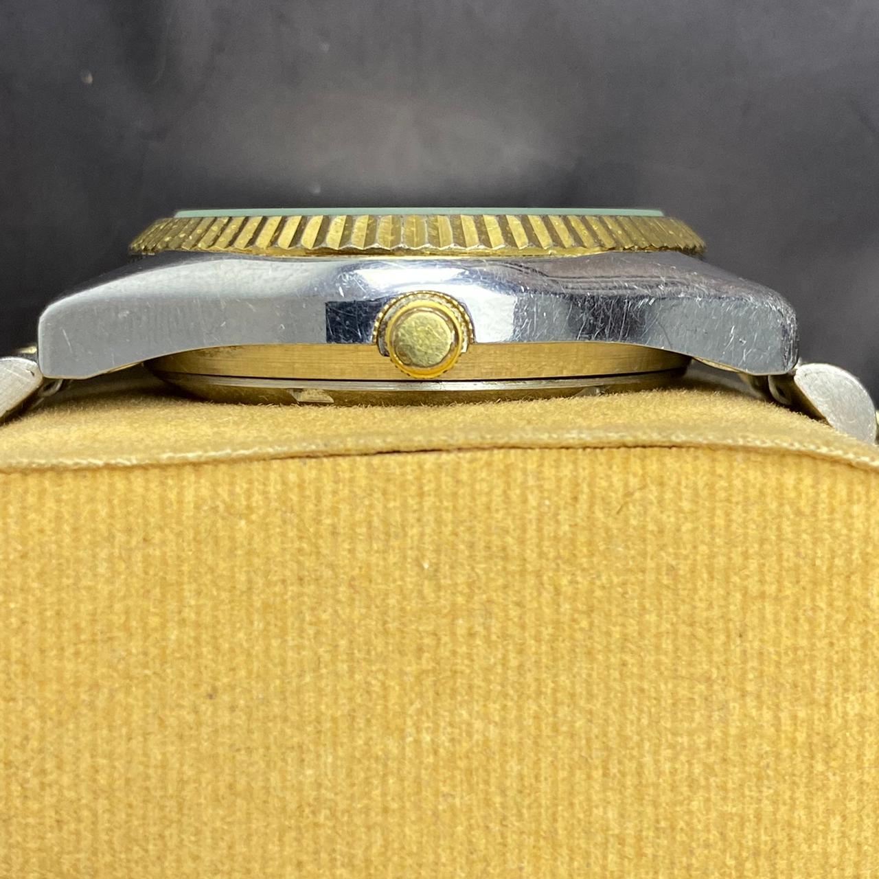 RARE Citizen President Automatic Eagle Gold Dial Day Date Two Tone JDM Watch Men