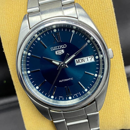 RARE Seiko 5 SNXA21 Jade Green Dial Automatic 7S26-0430 Baton Roman Watch Men