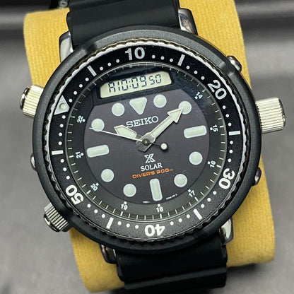 Brand New Seiko Prospex SNJ025P1 Arnie Solar Baselworld 2019 ANADIGI Black Dial