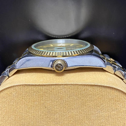 Rare Bulova Super Seville Calender Automatic Date Two Tone Gold Dial Watch Men