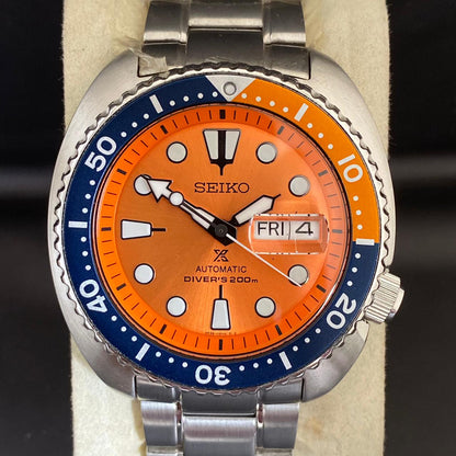 RARE Seiko Prospex SRPC95K1 Diver Orange Turtle Asia Limited Edition Watch NOS