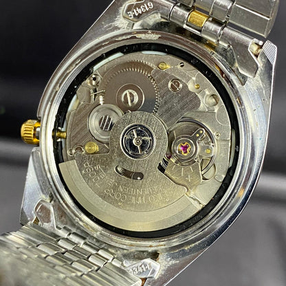 RARE Seiko President SNXJ90 Automatic 7S26-0500 White Dial TwoTone Vintage Watch