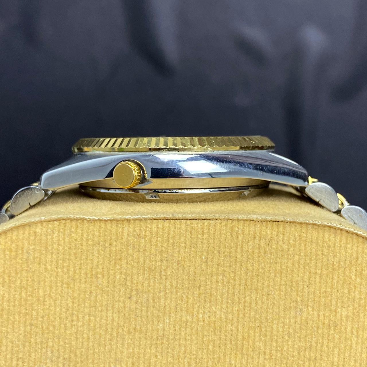 RARE Seiko President SNXJ90 Automatic 7S26-0500 White Dial TwoTone Vintage Watch