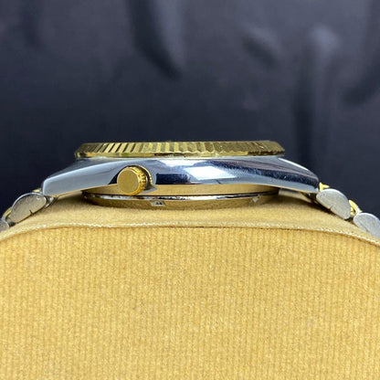 RARE Seiko President SNXJ90 Automatic 7S26-0500 White Dial TwoTone Vintage Watch