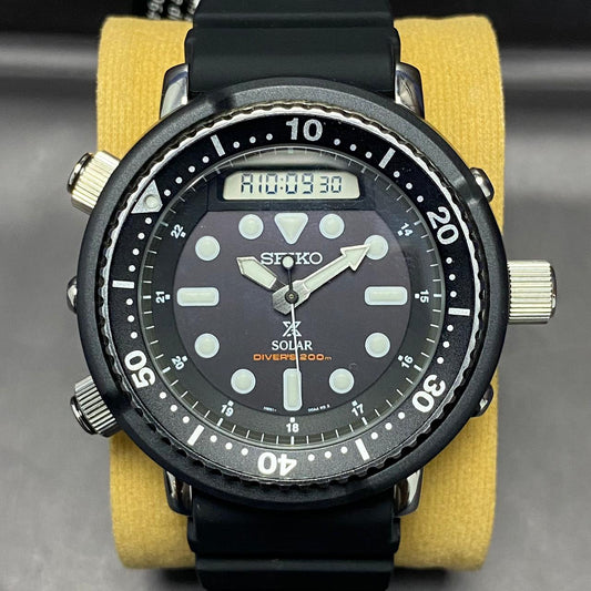 Brand New Seiko Prospex SNJ025P1 Arnie Solar Baselworld 2019 ANADIGI Black Dial
