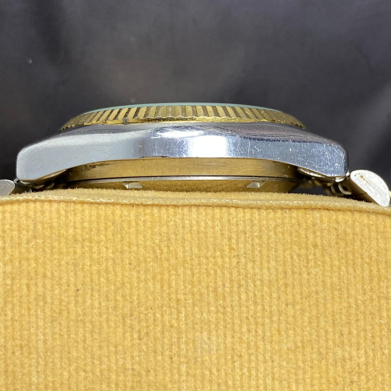 RARE Citizen President Automatic Eagle Gold Dial Day Date Two Tone JDM Watch Men