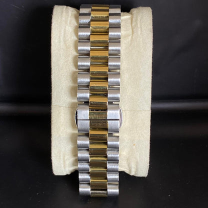 RARE Bulova President Super Seville Two Tone Automatic Gold Vintage Watch Men