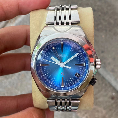 Rare Seiko SUS SCFF009 GMT Blue Dial Automatic Hi-Beat Date Vintage Watch Men