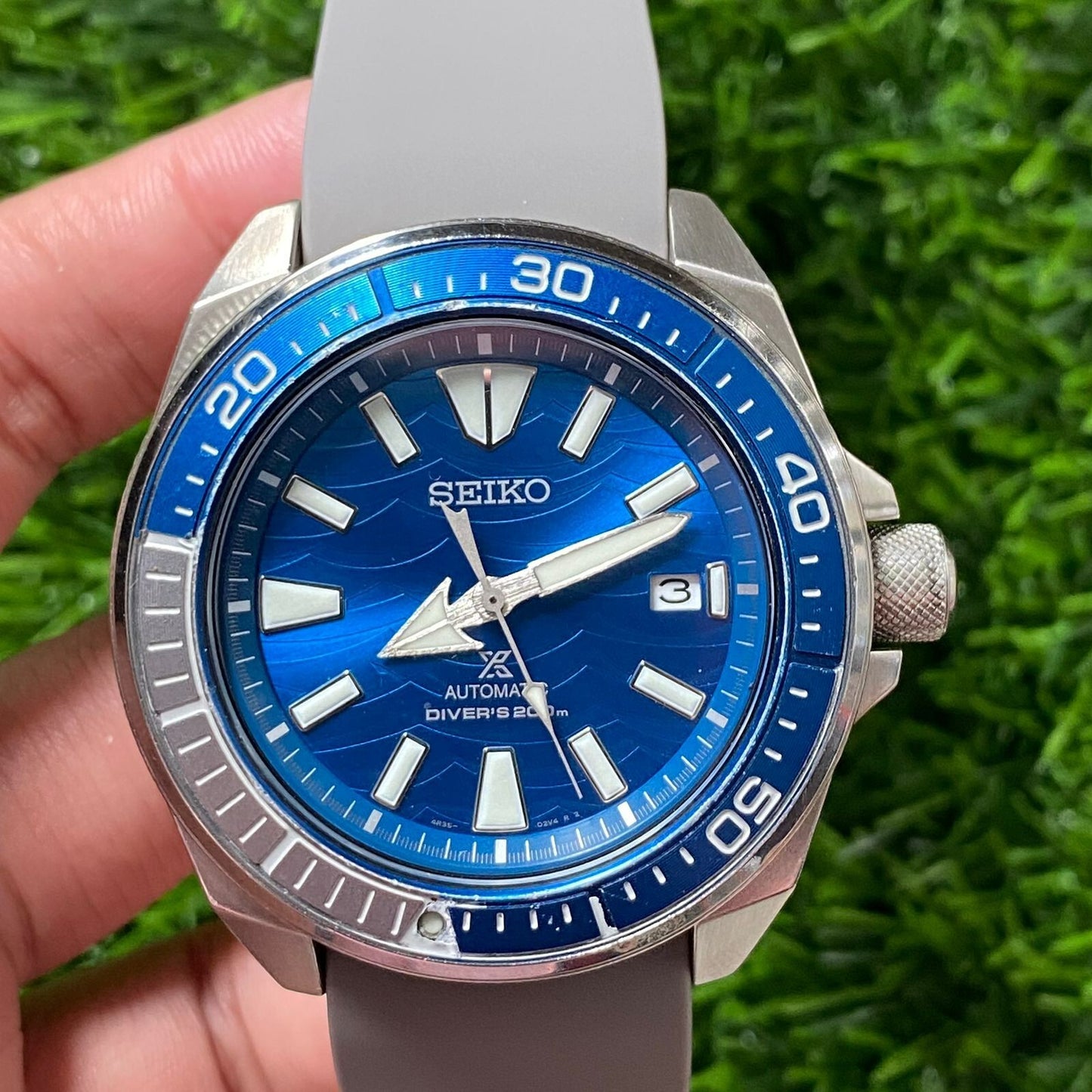 Rare Seiko Prospex SRPD23 Automatic Save The Ocean STO Blue Dial Diver Watch Men