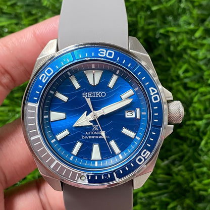 Rare Seiko Prospex SRPD23 Automatic Save The Ocean STO Blue Dial Diver Watch Men