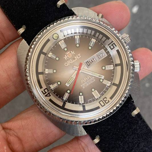 RARE Orient King Diver Automatic 27 Jewels Jumbo Size Vintage Men Watch