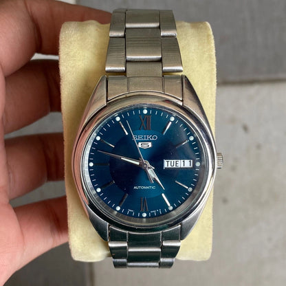 RARE Seiko 5 SNXA21 Automatic 7S26-0430 Green Jade Dial Roman Vintage Watch Men