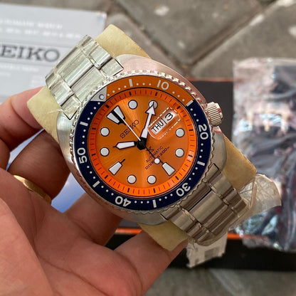 RARE Seiko Prospex SRPC95K1 Diver Orange Turtle Asia Limited Edition Watch NOS
