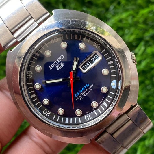 Rare Seiko SBS011 Sushiroll Automatic 7S36-0060 Blue Dial Day Date Watch Men