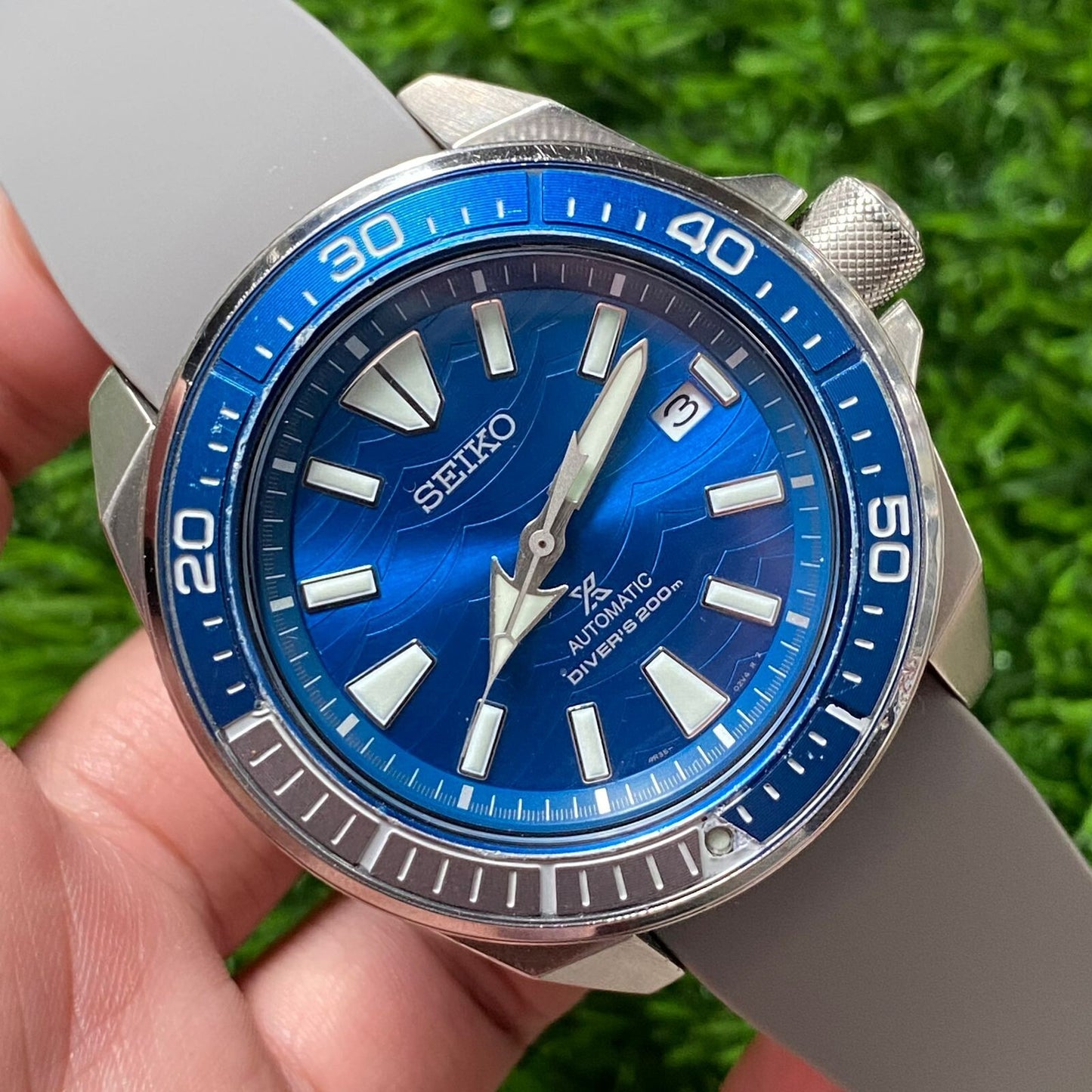 Rare Seiko Prospex SRPD23 Automatic Save The Ocean STO Blue Dial Diver Watch Men