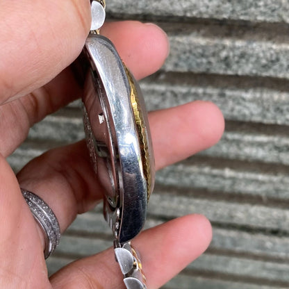 RARE Rado Purple Horse Day Date Two Tone Automatic ETA Swiss Men Watch Vintage