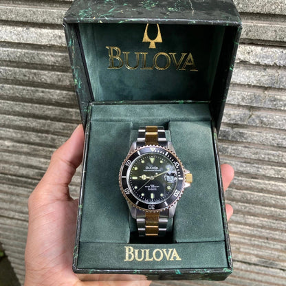 RARE Bulova Oceanographer Automatic ETA Swiss Diver Watch Men