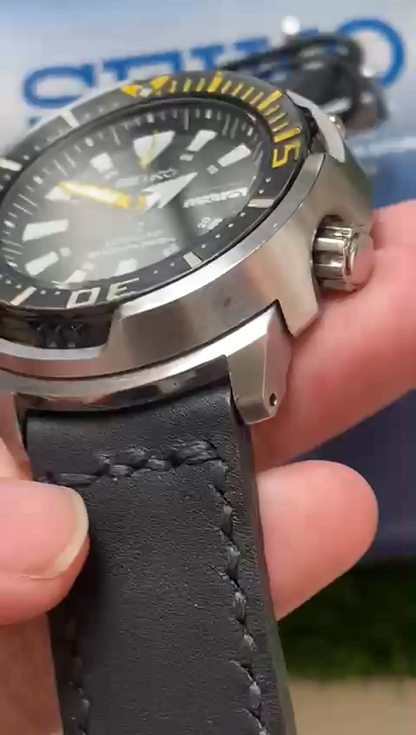 Rare Seiko Prospex SRP639 Yellow Fin Baby Tuna Black Dial Diver Watch Fullset