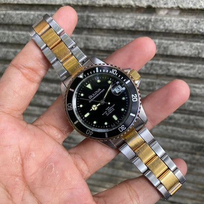 RARE Bulova Oceanographer Automatic ETA Swiss Diver Watch Men
